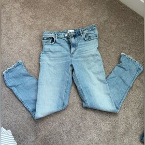 Zara Light Blue Straight Leg Jeans